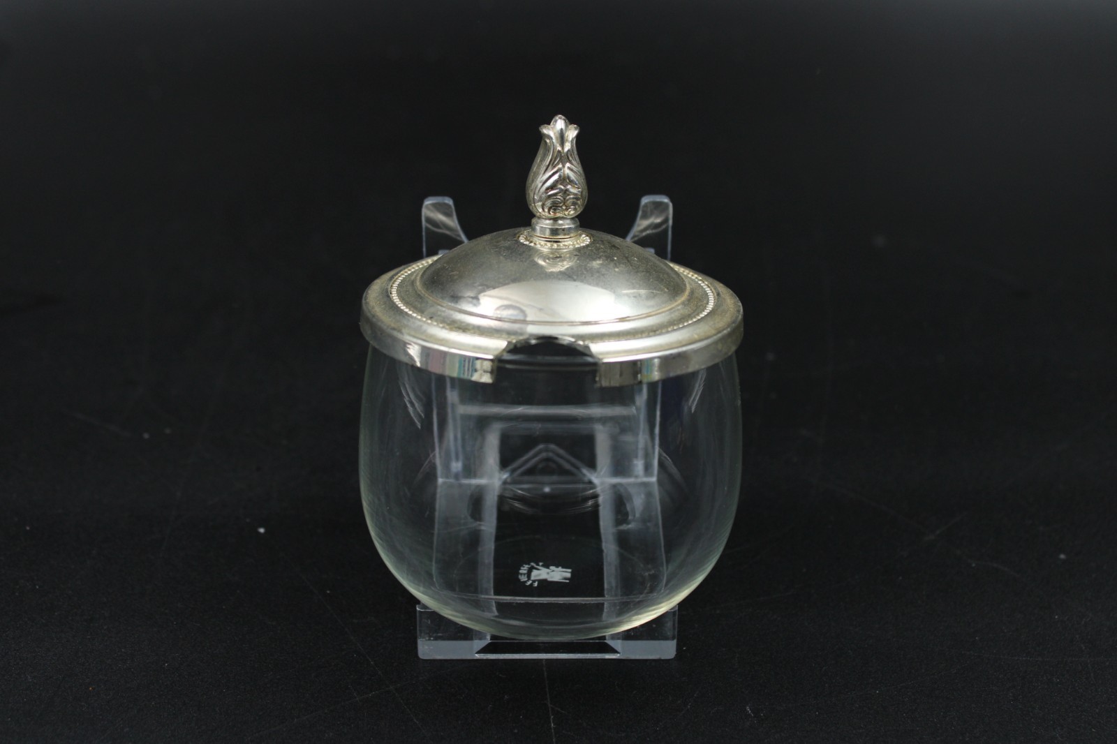 WMF Zuckerdose Deckeldose aus Glas mit Deckel H 10 cm