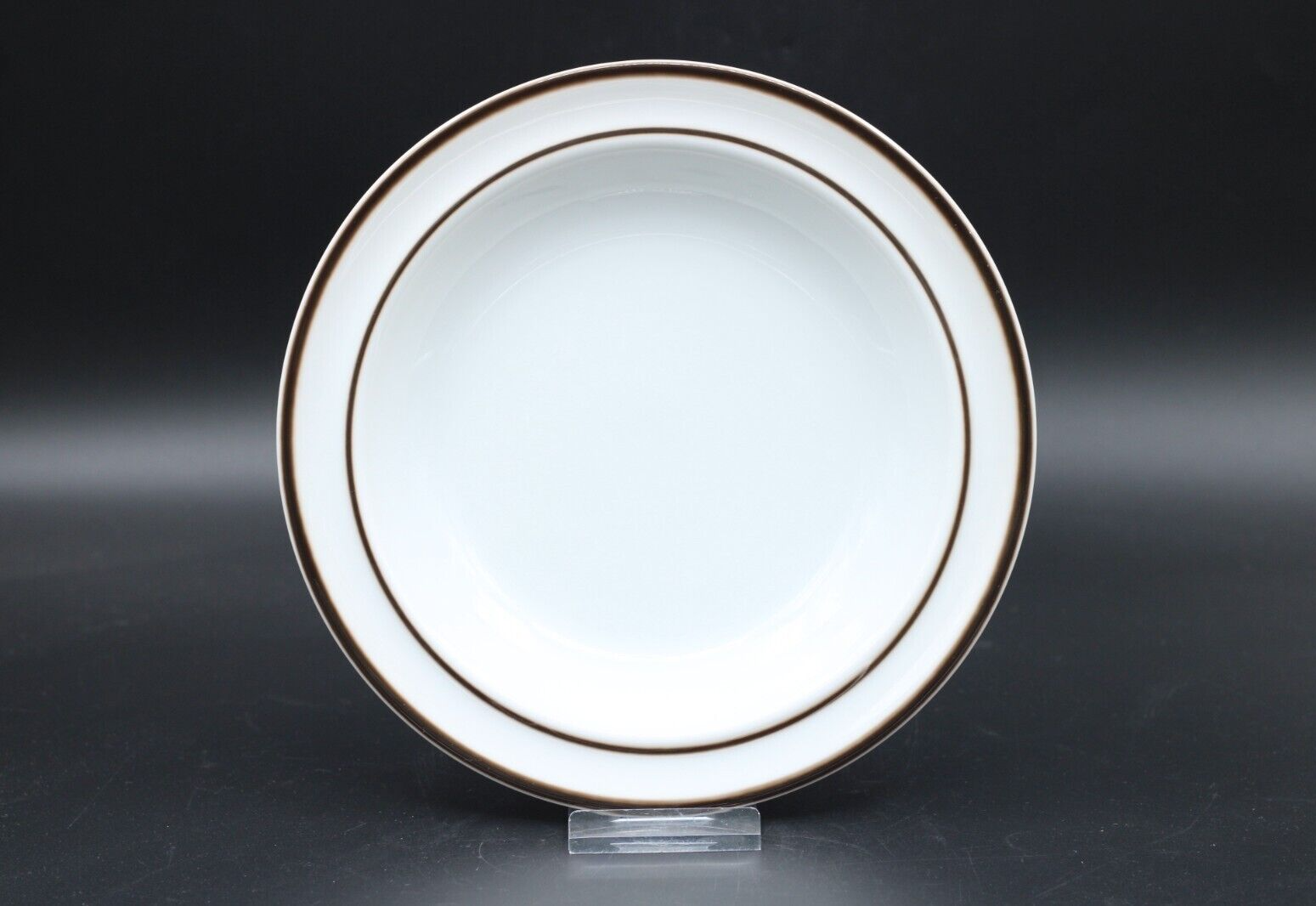 Winterling Röslau Bavaria Suppenteller Teller brauner Rand aus Porzellan Ø 22 cm