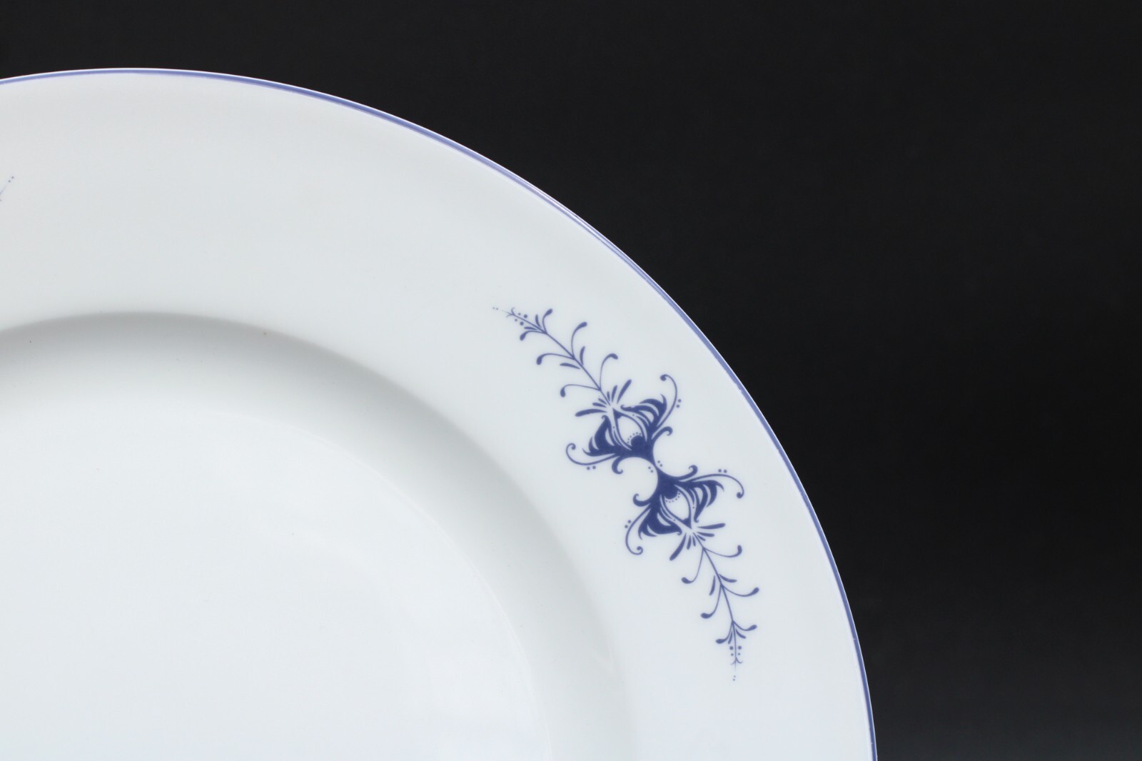 La Vie Bone China Blaue Ranke Rand Speiseteller Teller Porzellan Ø 26,5 cm