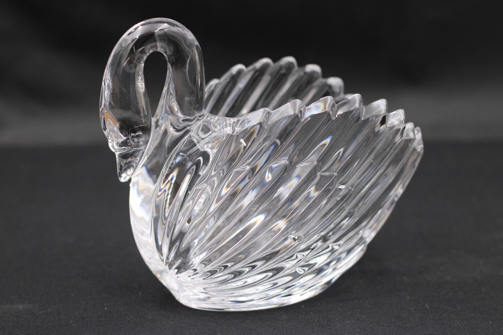 Nachtmann Schale in Schwanform Schwan Form aus Bleikristall Glas H 15,5 cm